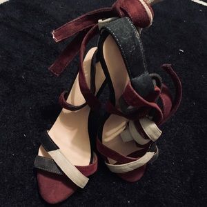 3” stilettos with ankle wrap